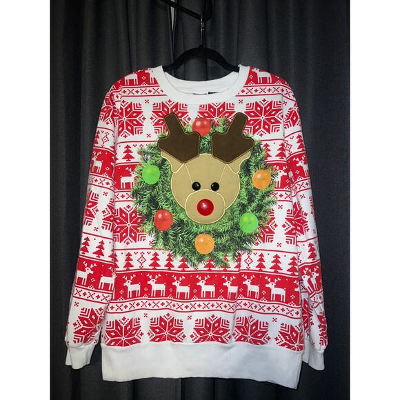 Ugly Christmas Sweater Sweaters - Ugly Christmas Sweater Xmas Sweatshirt Crewneck Size XL